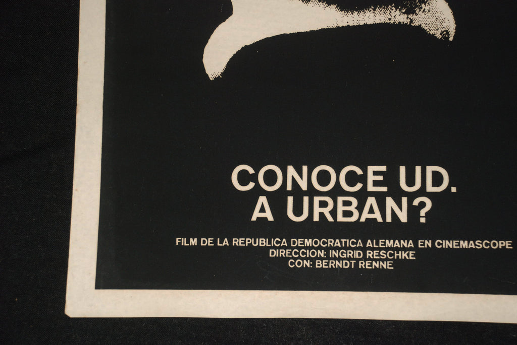 1973 Original Cuban Movie Poster"You Know URBAN?German film.Cerebral.B&W art