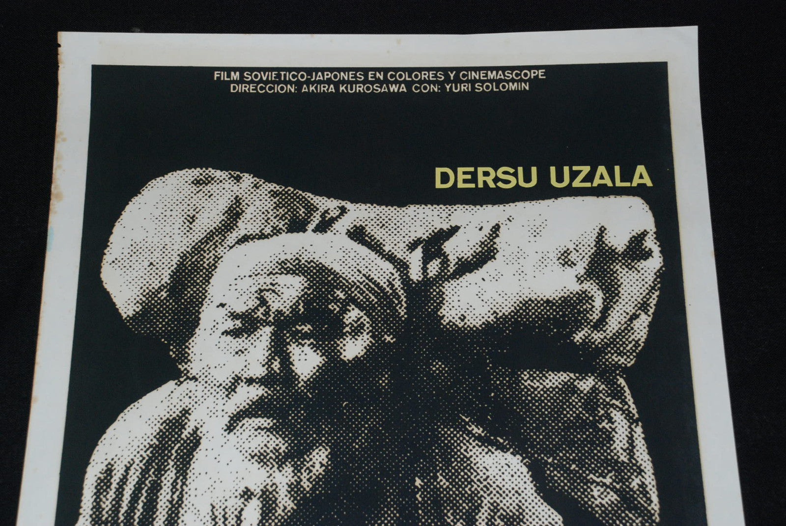 1977 Original Silkscreen Cuban Movie Poster"DERSU UZALA"Japan Kurosawa Art.