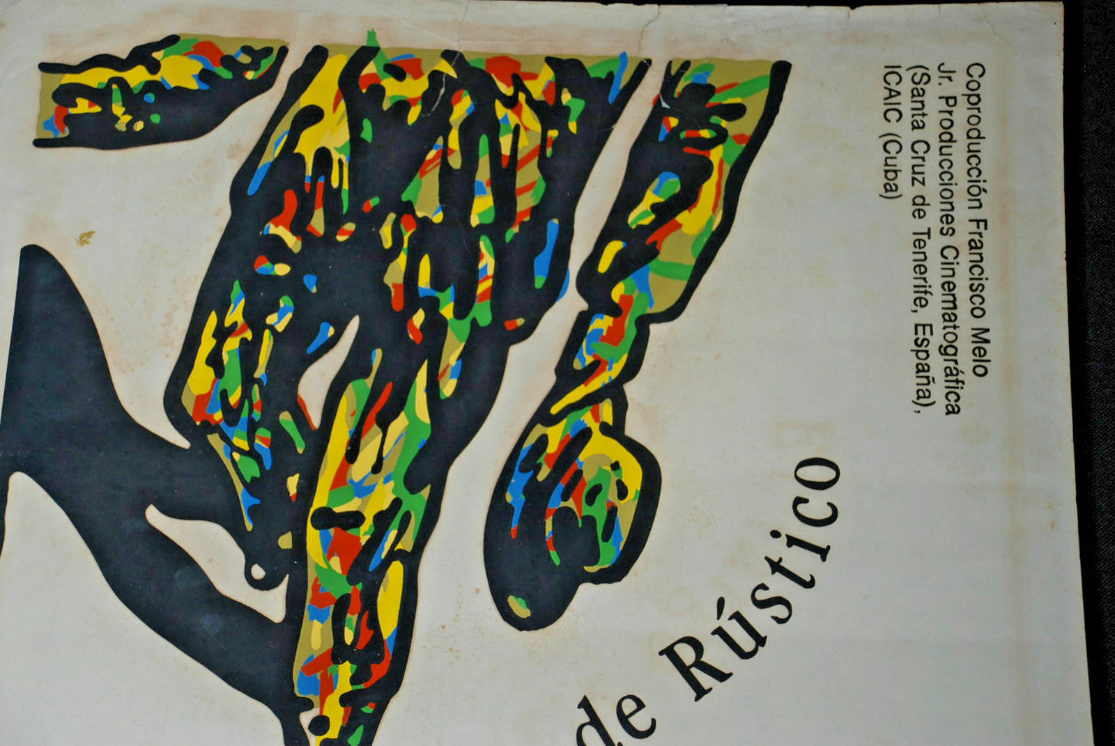 1993 Original Cuban Movie Poster"The Long Rustic Journey"Rare art.Collectible