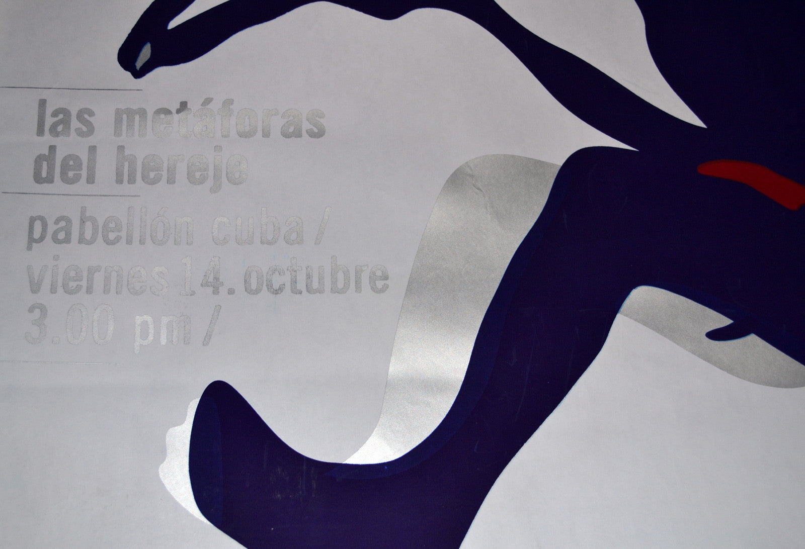 Original SILKSCREEN Cuban Poster"The Heretic Metaphors"Fabian Signed Art.Rare