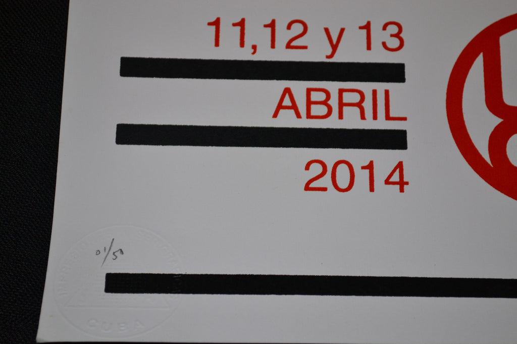 Original Cuban Poster"Havana Modern Music Festival"Limited edition.Afiche.Cartel