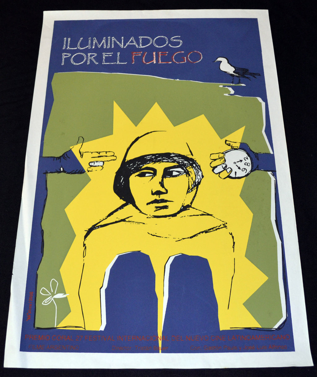 Original Movie Poster"Iluminados por el fuego"Argentina.Tristan Bauer art film.