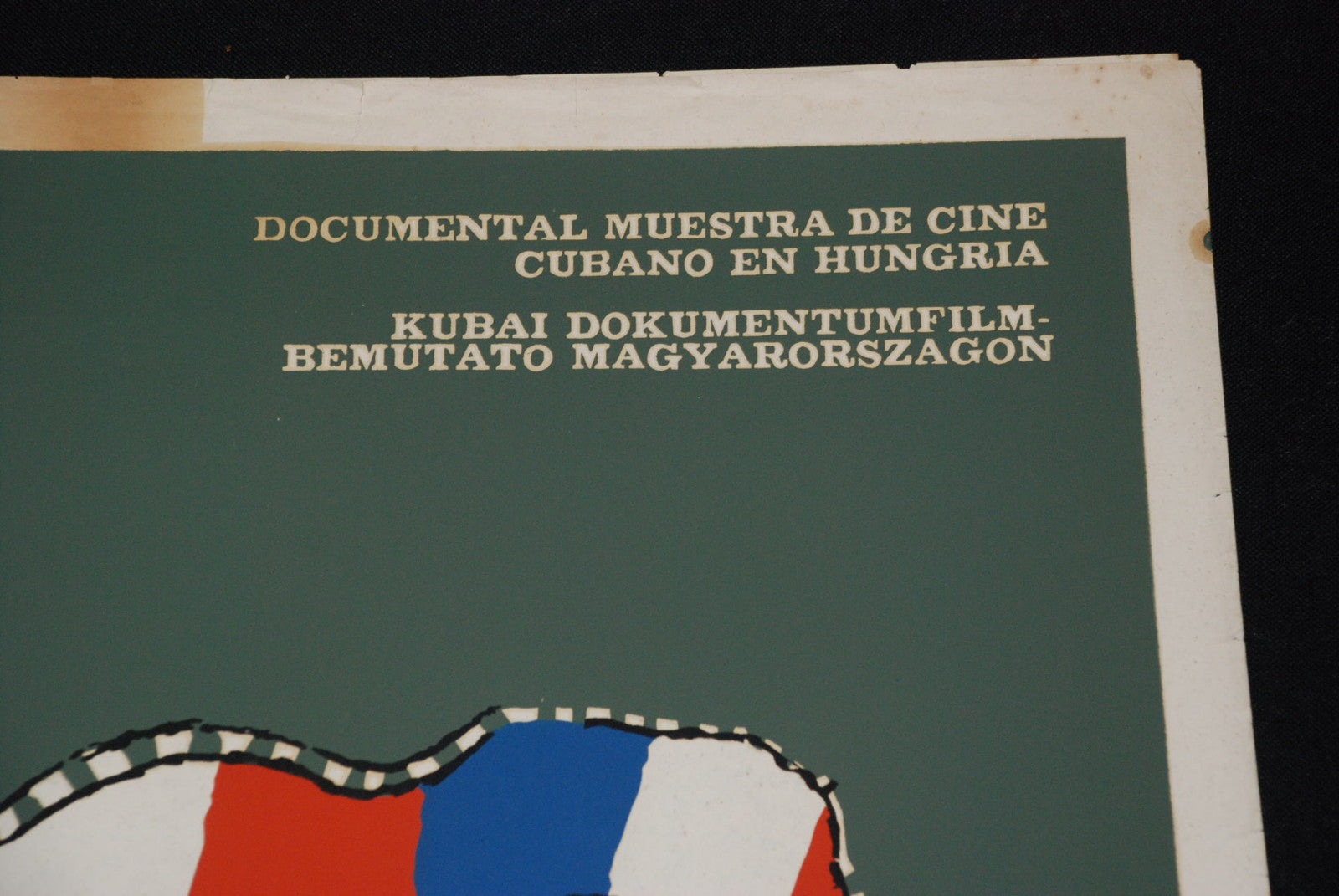 1985 Cuban Origina Movie Poster.Plakat.Affiche.affisch"Hungary Cinema Festival