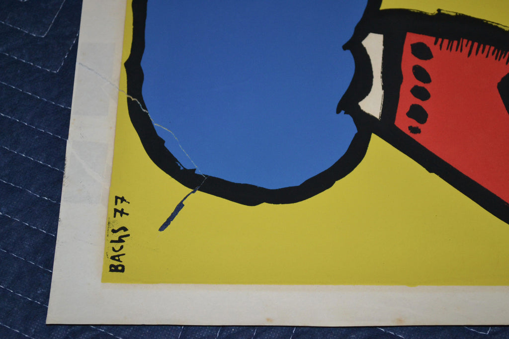1977 Original Cuban Silkscreen Movie Poster"Yugoslavian.Serbian"Folkloric dance