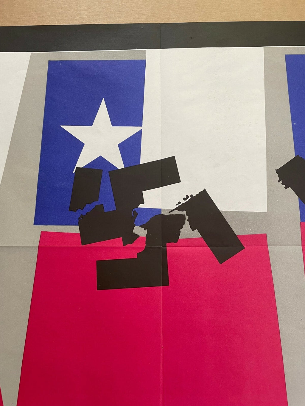 1977 Original Cuba Political Poster.Cold War Graphic art.Chile will win.Allende