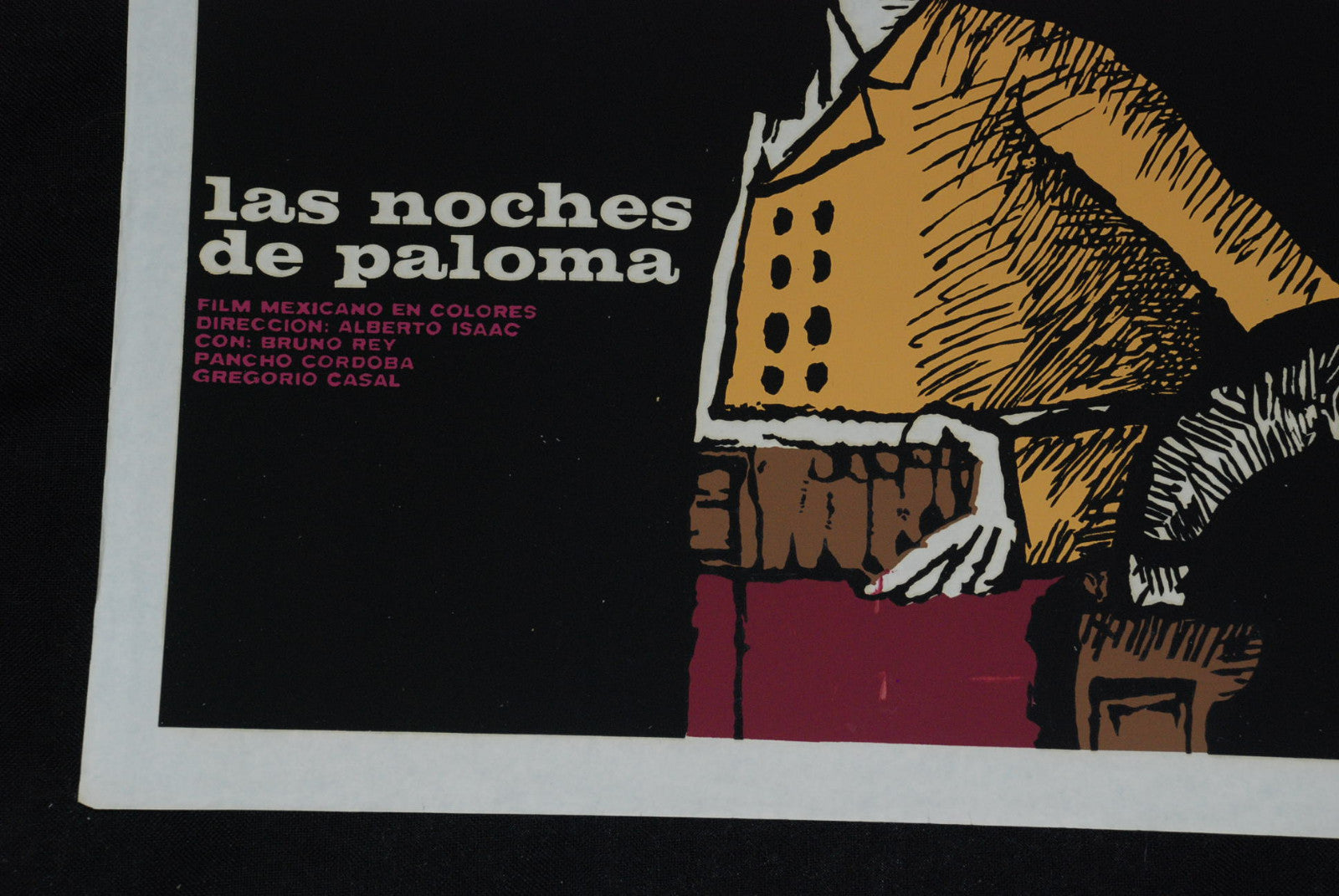 1979 Cuban Silkscreen Movie Poster.Plakat"Charro Cornudo.Mexican Cuckold"Mexico