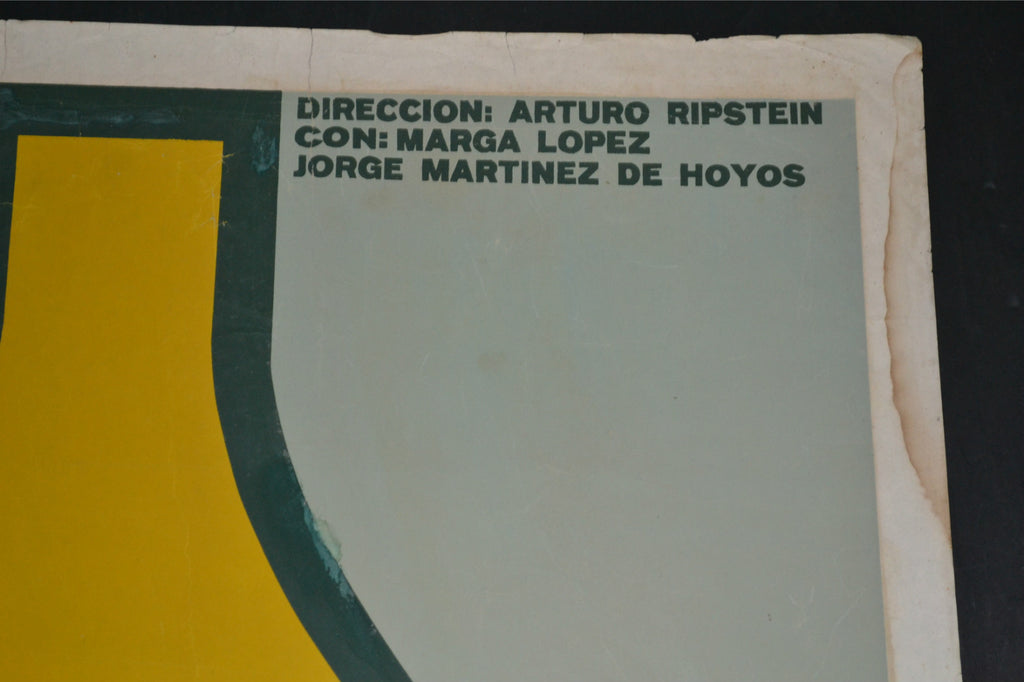 1969 Original Cuban Movie Poster"Time to die"Mexican film.Highly Collectible art