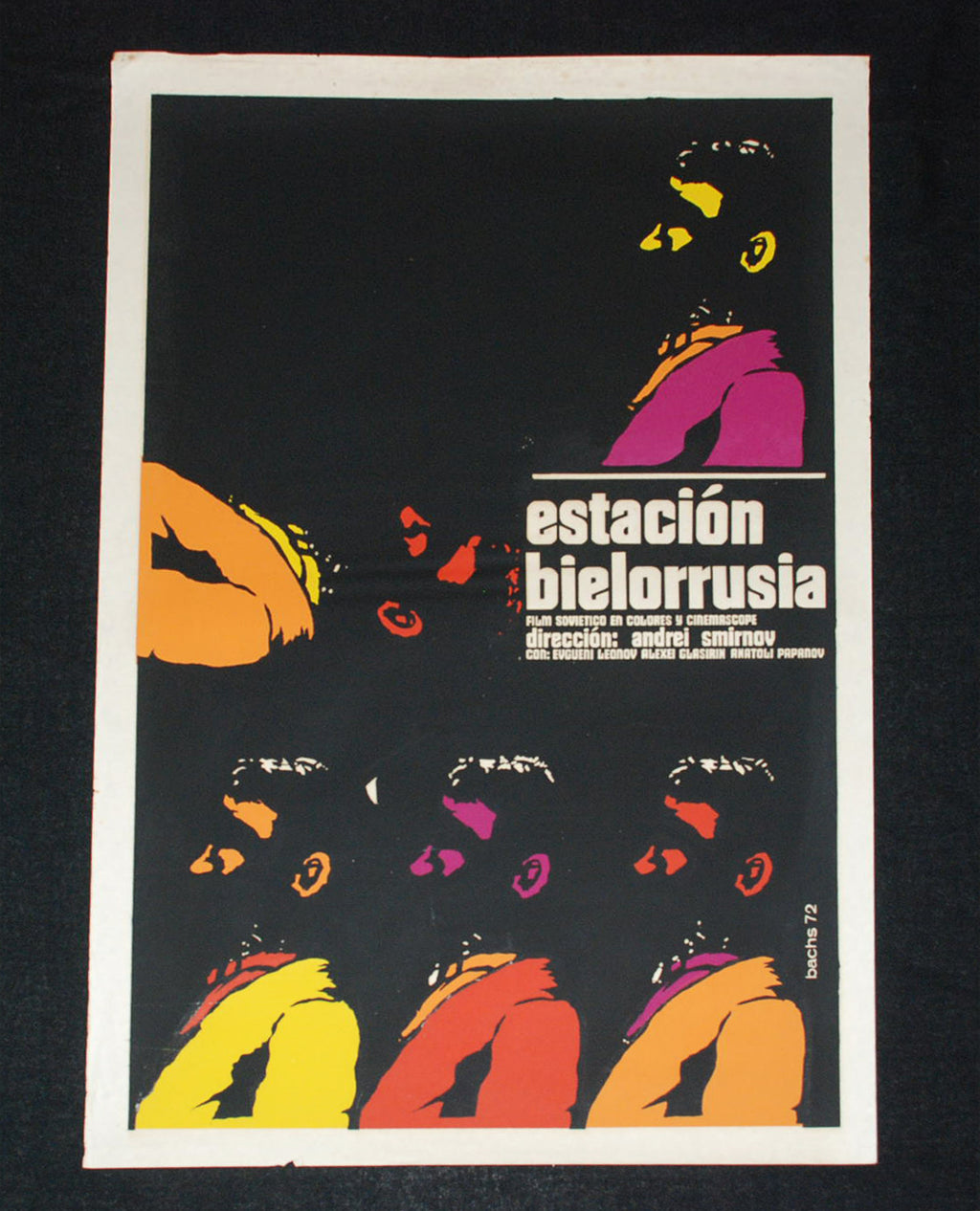 1972 Cuban Original Movie Poster.Plakat.Affiche.affisch"Bielo Russia"Soviet art