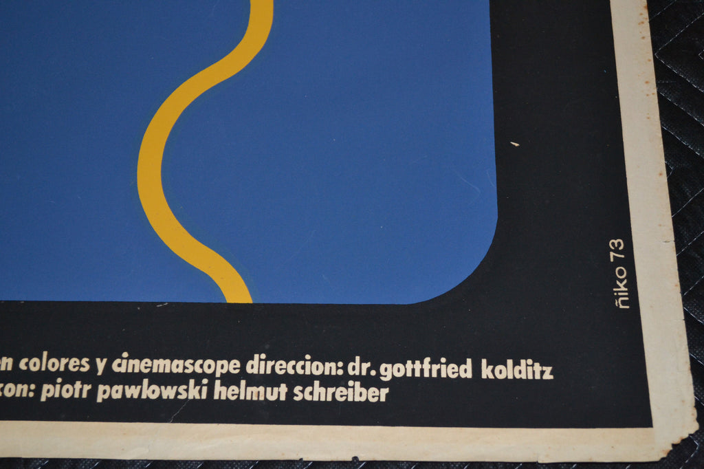 1973 Original Cuban Movie Poster"Signals"East Germany Dr. Gottfried Kolditz film